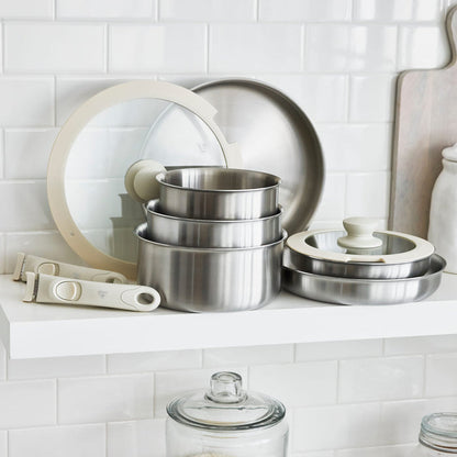 CC009283-001 - Click Click 10pcs Cookware Set - Stainless Steel - Product Image 2