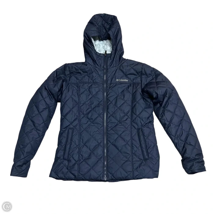 Coat Puffer & Quilted By Columbia In Blue, Size: M