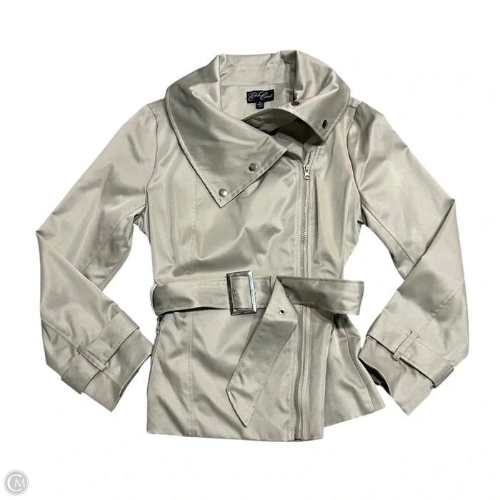 Coat Trench Coat By Eden Court In Tan, Size: S