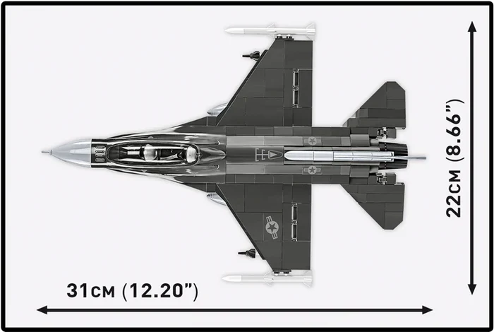 Cobi Armed Forces - F-16 D Fighting Falcon USAF Fighter Brick Toy