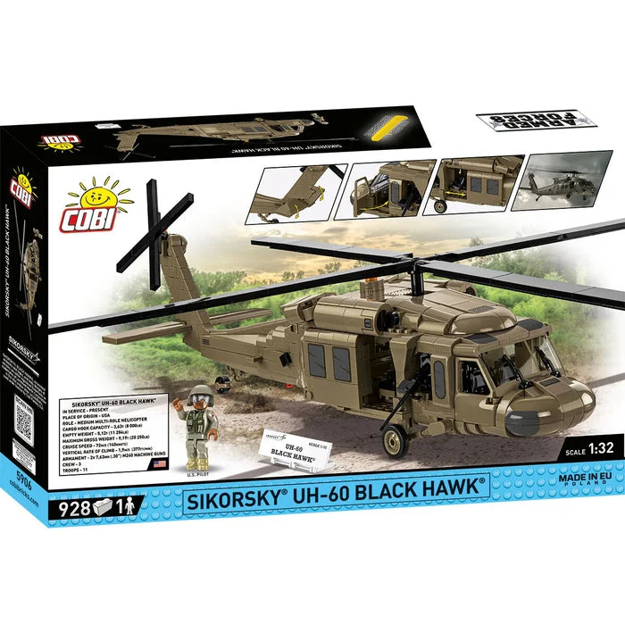 Cobi Armed Forces - Sikorsky UH-60 Black Hawk Helicopter Brick Toy