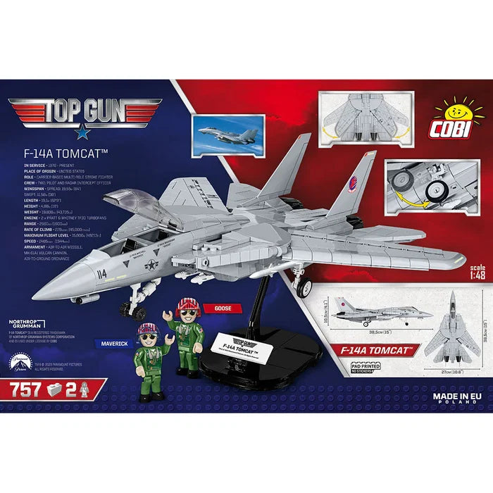Cobi Armed Forces Top Gun - F-14A Tomcat Fighter Brick Toy