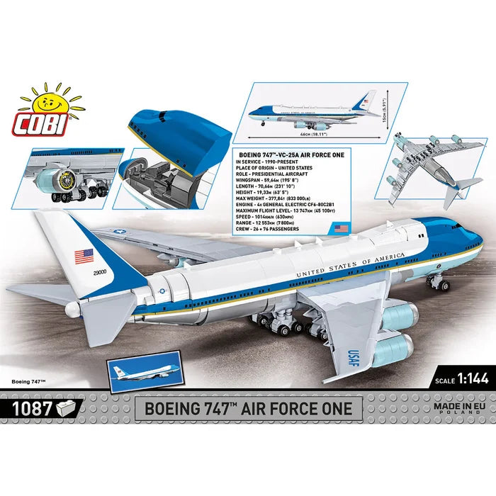 Cobi Boeing - 747 Air Force One Brick Toy