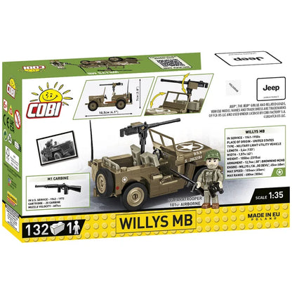 Cobi Historical Collection World War II - Jeep Willys MB Vehicle Brick Toy