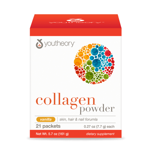 CTN.CP.00705 Youtheory Collagen Powder Packet Vanilla Flavor 21 ct Product Main Image