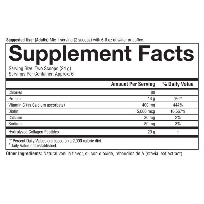 Image of Collagen Powder Supplement Information