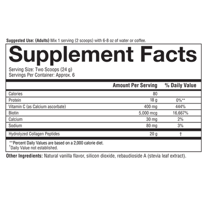 Image of Collagen Powder Supplement Information