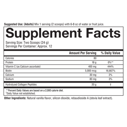 Image of Collagen Powder Supplement Information