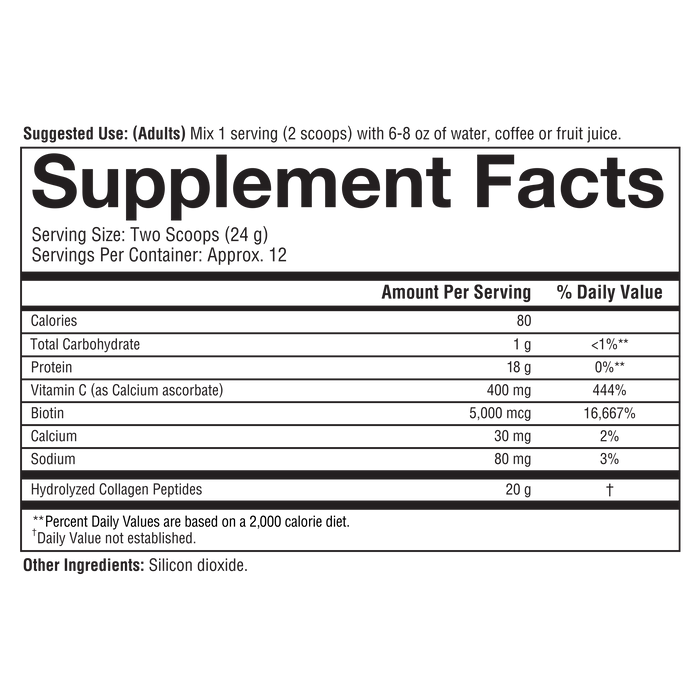 Image of Collagen Powder Supplement Information
