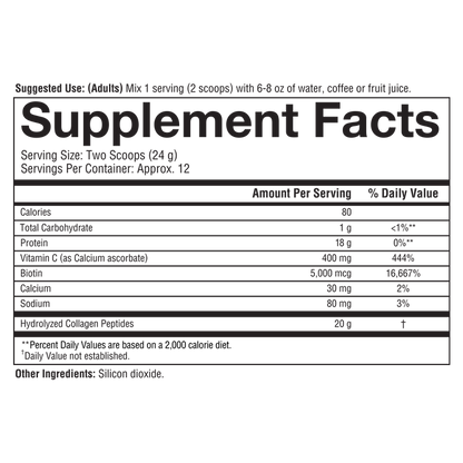 Image of Collagen Powder Supplement Information