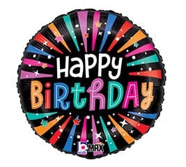 Havin a Party Balloons Colorful Birthday Sparkles Balloon