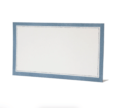 Hester & Cook Paper Cornflower Blue Frame Place Cards