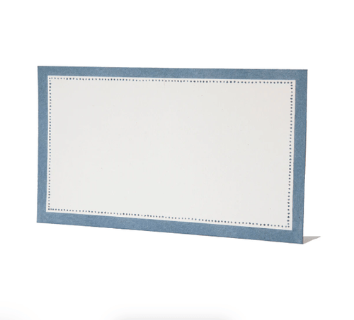 Hester & Cook Paper Cornflower Blue Frame Place Cards