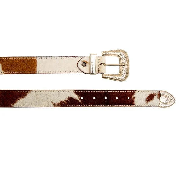 Cowhide Print Leather BeltS