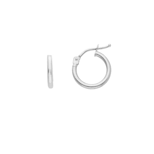 Creolen Classic 750/18K Weissgold 8mm/15mm