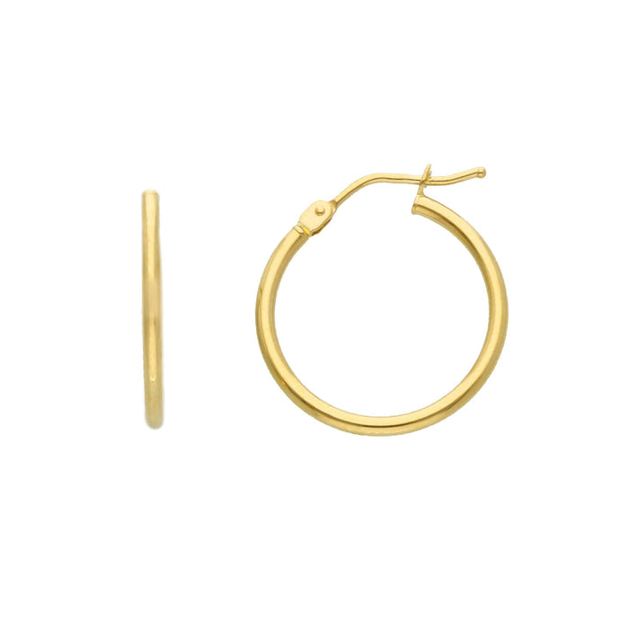 Creolen Classic Rund 750/18K Gelbgold 15mm/20mm