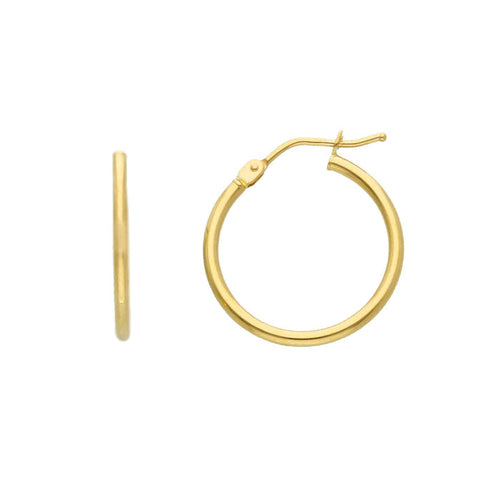Creolen Classic Rund 750/18K Gelbgold 15mm/20mm