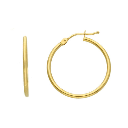 Creolen Classic Rund 750/18K Gelbgold 15mm/20mm