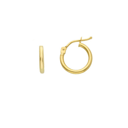 Creolen Classic Rund 750/18K Gelbgold 8mm/10mm