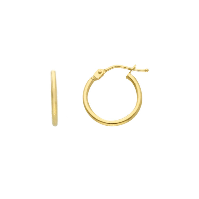 Creolen Classic Rund 750/18K Gelbgold 8mm/10mm