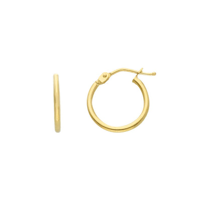 Creolen Classic Rund 750/18K Gelbgold 8mm/10mm