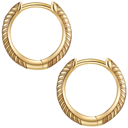 Creolen gold mit Emaille