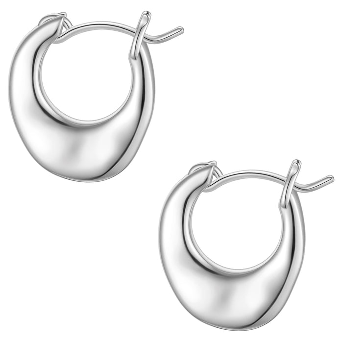 Creolen modern silber