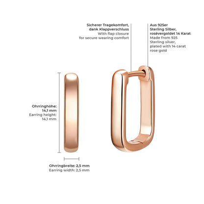 Creolen roségold Geo