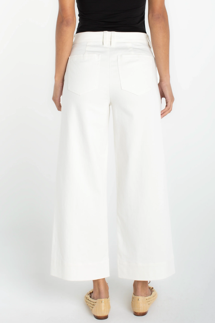 Crop Wide Leg With Welt Pockets