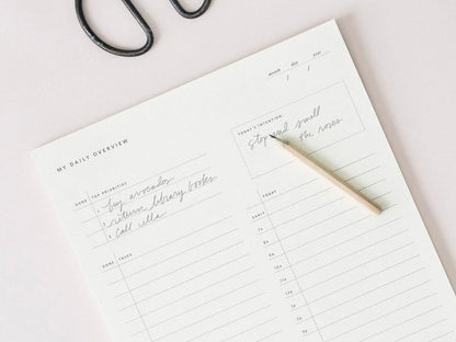 Daily Overview Notepad