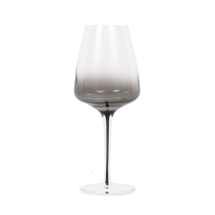 Dark Smoke Stem White Wine Glasses (Set of Two)