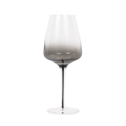 Dark Smoke Stem White Wine Glasses (Set of Two)