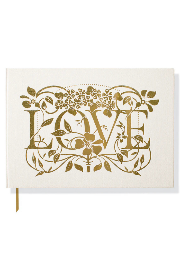 Deco Floral Guest Book w/Pen