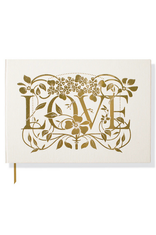 Deco Floral Guest Book w/Pen