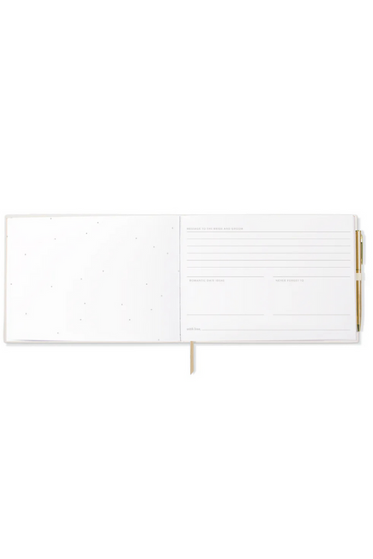 Deco Floral Guest Book w/Pen