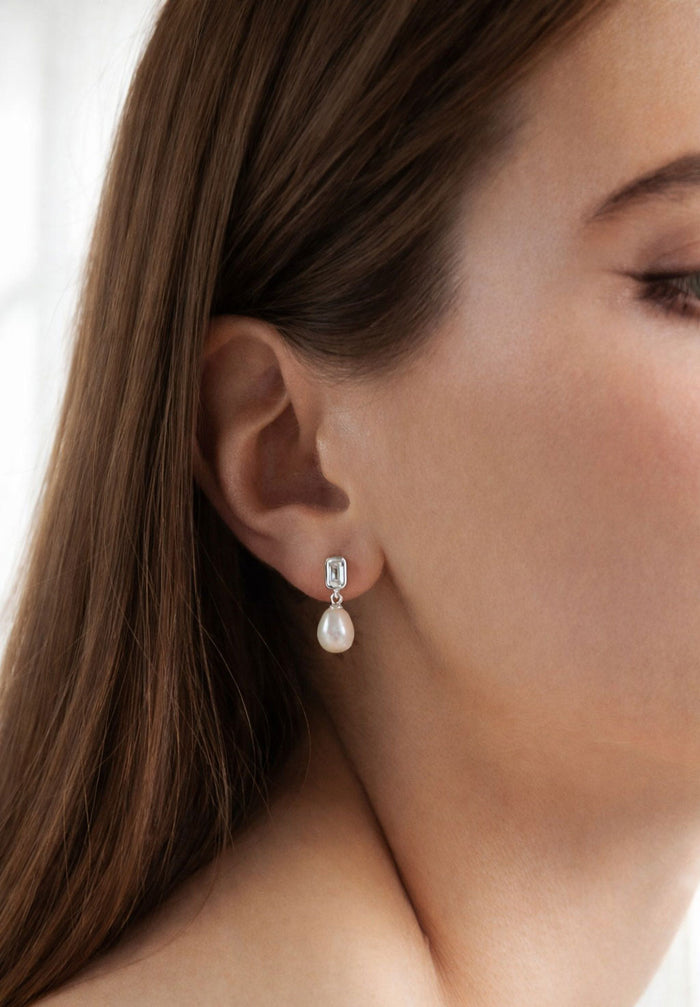 Deco Pärlörhängen | 925 silver