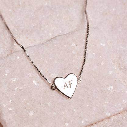 Demi-Fine Engravable Heart Choker