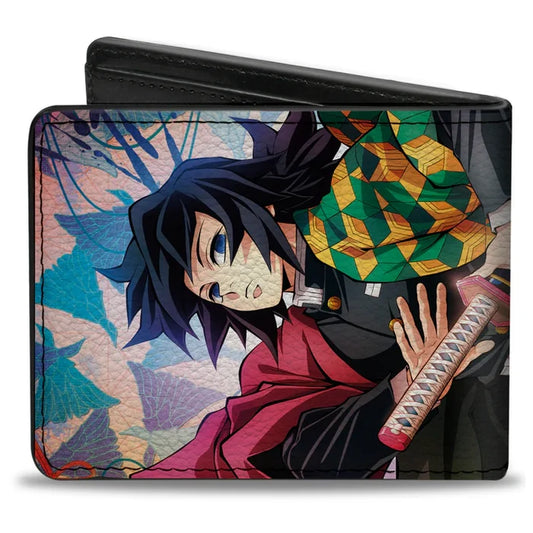 Demon Slayer - Characters Pose and Title Logo Men's Bi-Fold Wallet
