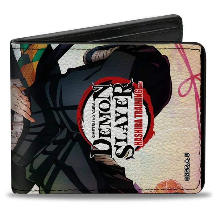 Demon Slayer - Characters Pose and Title Logo Men's Bi-Fold Wallet