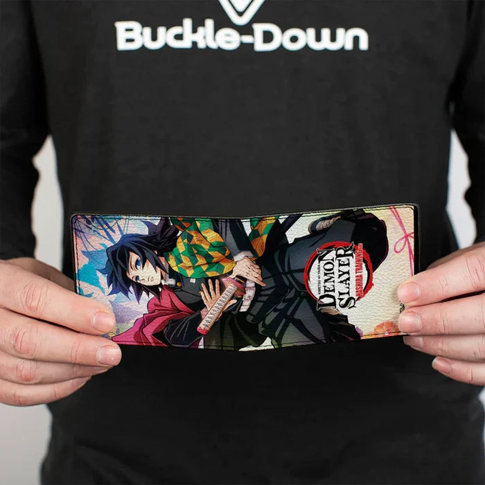 Demon Slayer - Characters Pose and Title Logo Men's Bi-Fold Wallet