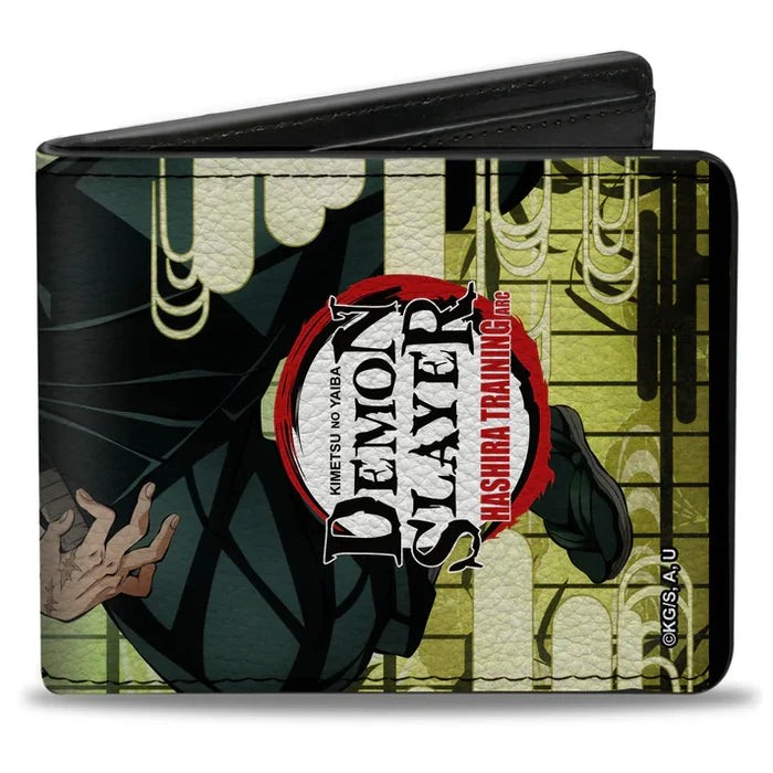 Demon Slayer - Characters Pose and Title Logo Men's Bi-Fold Wallet
