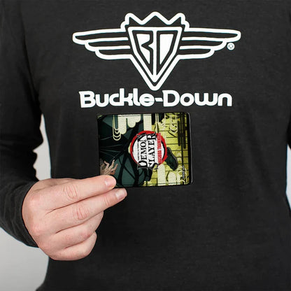 Demon Slayer - Characters Pose and Title Logo Men's Bi-Fold Wallet
