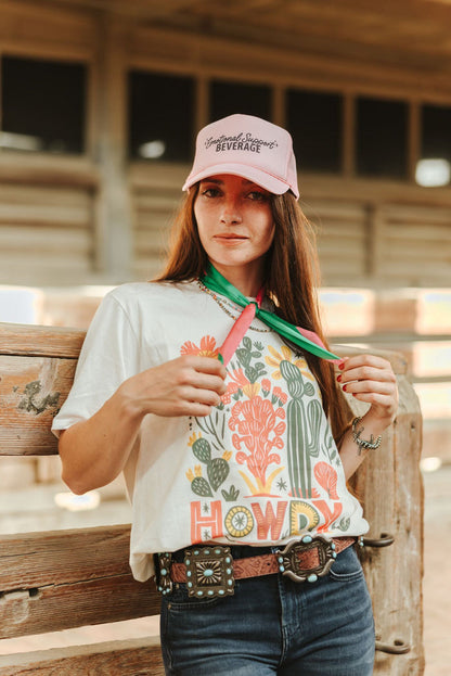 Desert Bloom Howdy Graphic TeeNaturalS