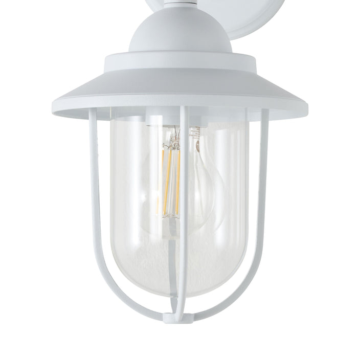 Devon 1 Light Exterior Wall Bracket White