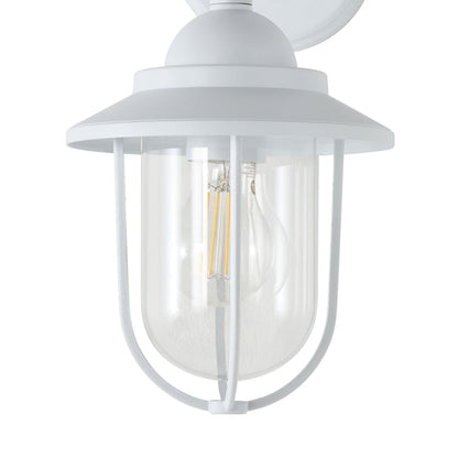 Devon 1 Light Exterior Wall Bracket White