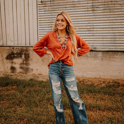 Distressed Wide Leg DenimMedium Wash11
