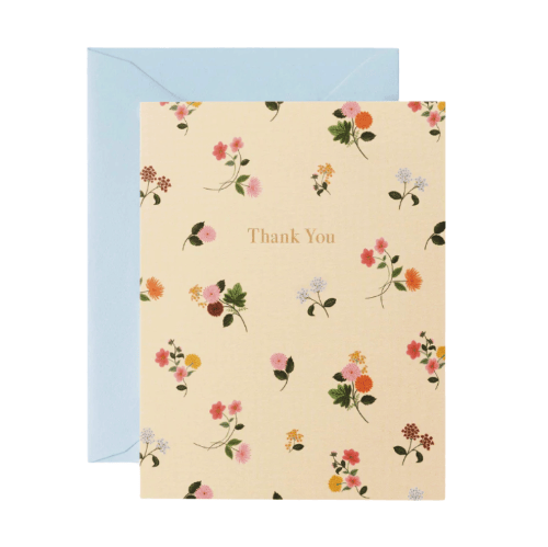 Rifle Paper Co. Greeting Cards Ditsy Dahlia Thank You Cards