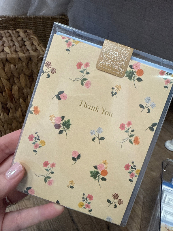 Rifle Paper Co. Greeting Cards Ditsy Dahlia Thank You Cards