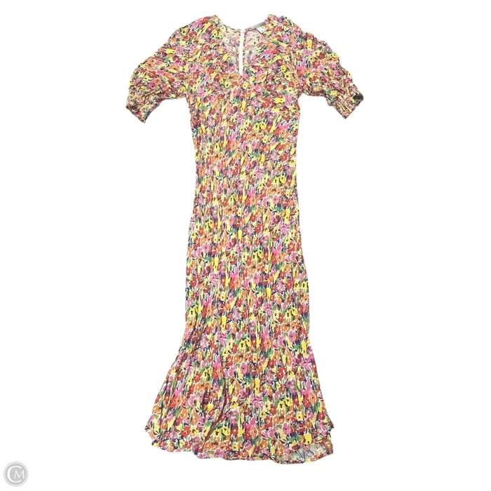 Dress Casual Maxi By Rixo In Rainbow Print, Size: L