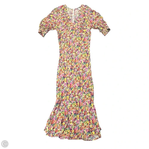 Dress Casual Maxi By Rixo In Rainbow Print, Size: L
